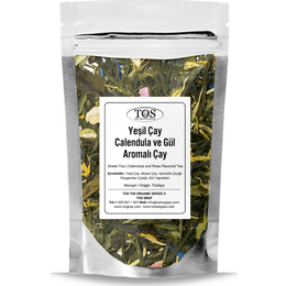 Tos The Organic Spices 40 gr Yeşil Çay Calendula ve Gül Aromalı Çay