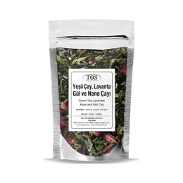 Tos The Organic Spices 40 gr Yeşil Çay Lavanta Gül ve Nane Çayı