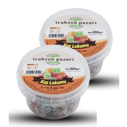 Trabzon Pazarı 200 gr Meyve Aromalı Kuş Lokumu