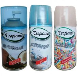 Tropicana 3x260 ml Air Freshener Oda Kokusu Coconut Hindistan Ceviz Soft Bubble Gum Oda Sprey