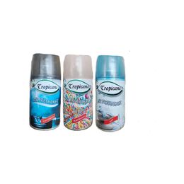 Tropicana Air Freshener Anti Tobacco 260 ml  + Buble Gum 260 ml + Soft Kokular 260 ml Otomatik Makine Yedek Parfüm Spreyi Oda Kokusu