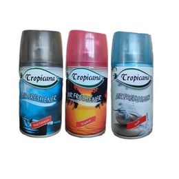 Tropicana Air Freshener Anti Tobacco 260 ml + Tropikal 260 ml + Soft 260 ml Otomatik Makine Yedek Parfüm Spreyi Oda Kokusu