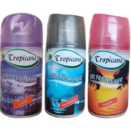 Tropicana Air Freshener Bahçe 260 ml + Anti Tobacco 260 ml + Tropical 260 ml Parfüm Sprey Oda Kokusu