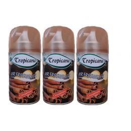 Tropicana Air Freshener Cinnamon Tarçın Koku Parfüm Spreyi 260 ml x 3 Adet Oda Kokusu