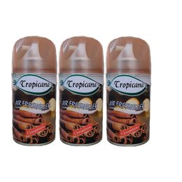 Tropicana Air Freshener Cinnamon Tarçın Koku Parfüm Spreyi 260 ml x 3 Adet Oda Kokusu
