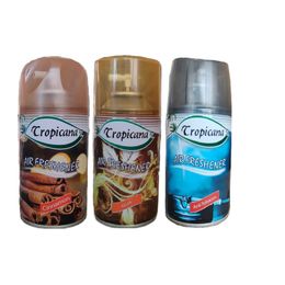Tropicana Air Freshener Cinnamon Tarçın Musk Misk Anti Tobacco Koku Parfüm Sprey 260 ml x 3 Adet Oda Kokusu