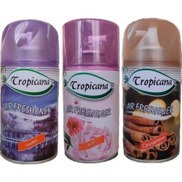 Tropicana Air Freshener Garden Rose Cinnamon Bahçe Kokuları Parfüm Spreyi 260 ml x 3 Adet Oda Kokusu