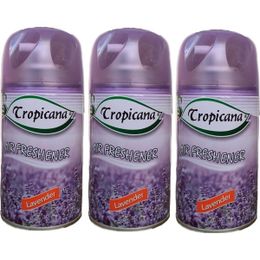 Tropicana Air Freshener Lavander Lavanta Koku Parfüm Sprey 260 ml x 3 Adet Oda Kokusu