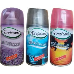 Tropicana Air Freshener Lavanta 260 ml + Anti Tobacco 260 ml + Tropical Koku 260 ml Parfüm Sprey Oda Kokusu