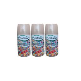 Tropicana Air Freshener Oda Kokusu 260 ml x 3 Adet Bubble Gum Otomatik Makine Yedek Parfüm Spreyi