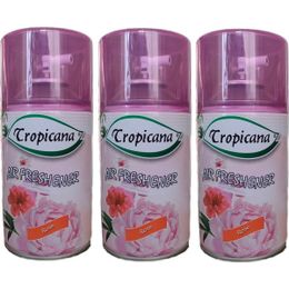 Tropicana Air Freshener Rose Gül Koku Bahçe Kokuları Parfüm Spreyi 260 ml x 3 Adet Oda Kokusu