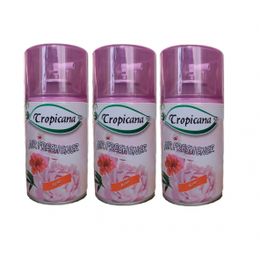 Tropicana Air Freshener Rose Gül Koku Bahçe Kokuları Parfüm Spreyi 260 ml x 3 Adet Oda Kokusu