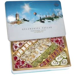 Tuğba Kuruyemiş 540 gr Geleneksel Tatlar Metal Kutu Lokum