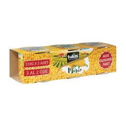 Tukaş 3x220 gr Mısır Konservesi
