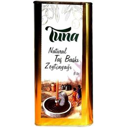 Tuna 5 lt Natural Taş Baskı Zeytinyağı