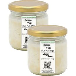 Tunalı Lokman Hekim Yenilebilir 2x200 gr Cam Kavanoz Katı Kakao Yağı