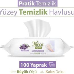 Turco 100 Lavanta Doğadan Pratik Yüzey Temizlik Havlusu