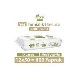 Turco Yeşil Sabun 12x50'li Doğadan Yer Temizlik Havlusu