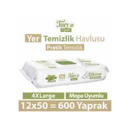 Turco Yeşil Sabun 12x50'li Doğadan Yer Temizlik Havlusu