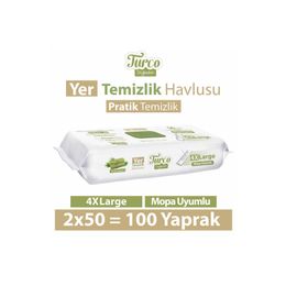 Turco Yeşil Sabun 2x50'li Doğadan Yer Temizlik Havlusu