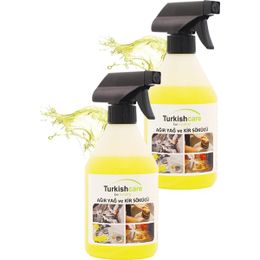 Turkishcare 2x500 ml Ağır Leke ve Yağ Sökücü Sprey