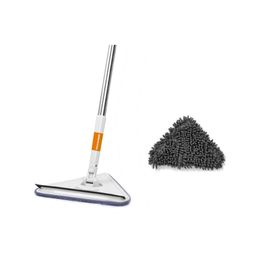 Turuncukoli Teleskopik Üçgen Camsil Duvar Yüzey Cam Silme Aparatı Mop Mikrofiber Sprey