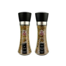 Tuzot Cam Değirmenli 2'li Set Et-Pizza Baharat Çeşni