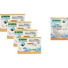 U Green Clean 120'li Bitkisel Bulaşık Makinesi Tableti ve Tuz