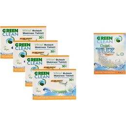 U Green Clean 120'li Bitkisel Bulaşık Makinesi Tableti ve Tuz