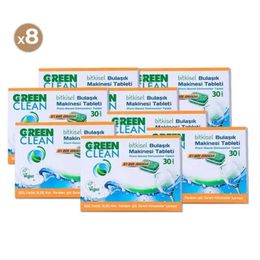 U Green Clean 8×30 Bitkisel Bulaşık Makinesi Tableti