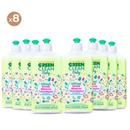U Green Clean 8×500 ml Baby Bitkisel Emzik Biberon Temizleyici