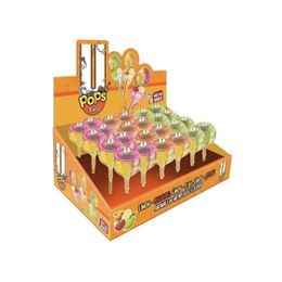 U Pops Juicy 24x19 gr Meyve Sulu Limon Ahududu Limon Elma Limon-Şeftali Aromalı Lolipop