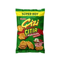 Ülker 120 gr Çizi Çıtır Tulum Peynir Köz Biber Aromalı Süper Boy Atıştırmalık