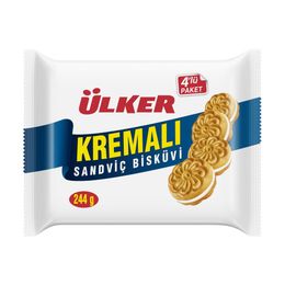Ülker 244 gr 4'lü Kremalı Sandviç Bisküvi
