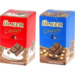 Ülker 30 gr Sütlü Baton Çikolata + 30 gr Fındıklı Baton Çikolata