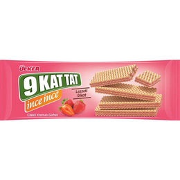 Ülker 65 gr 9 Kat Tat İnce İnce Çilekli Bisküvi