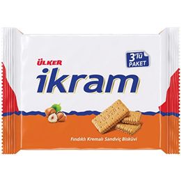 Ülker Fındık Kremalı 3x84 gr İkram Bisküvi