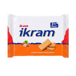 Ülker İkram Kremalı Fındıklı Bisküvi Multipack 3'lü 84 gr