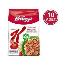 Ülker Kellogg's Special K Kırmızı Meyveli 10x400 gr Kahvaltılık Gevrek