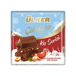Ülker Kış Serisi Kan Portakallı ve Fındıklı Sütlü 60 gr Çikolata