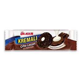 Ülker Kremalı Sandviç Bisküvi Çifte Lezzet Kakaolu 165 gr