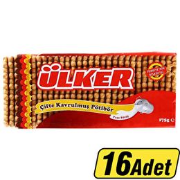 Ülker Petibor Çifte Kavrulmuş 175 gr Bisküvi