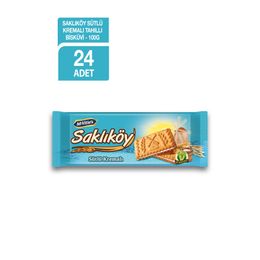 Ülker Saklıköy Bisküvi Sandviç Sütlü Kremalı 100 Gr