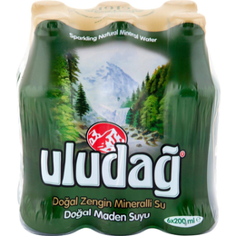 Uludağ 6x200 ml Doğal Maden Suyu