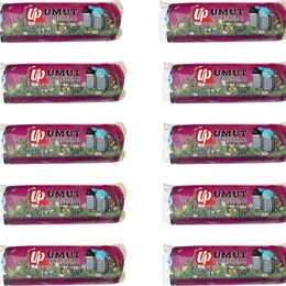 Umut 2 Kat Siyah 600 gr 80x110 cm 10 Adetlik 10 Rulo Endüstriyel Jumbo Çöp Poşeti