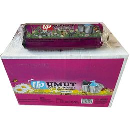 Umut 2 Kat Siyah  600 gr 80x110 cm 10 Adetlik 20 Rulo Jumbo Çöp Torbası