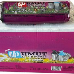 Umut 2 Kat Siyah  600 gr 80x110 cm 10 Adetlik 20 Rulo Jumbo Çöp Torbası
