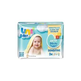Uni Baby 12x52'li Aktif Sensitive Islak Havlu