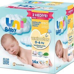 Uni Baby 14x40'lı Yenidoğan Islak Mendil