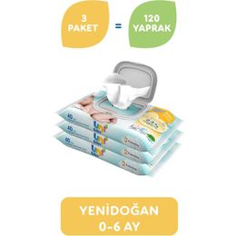 Uni Baby 3x40'lı Yenidoğan Islak Mendil